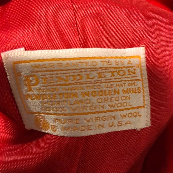 Pendleton Vintage Red Wool Coat - Picture 6 of 6